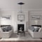 Ekena Millwork Ashford Ceiling Medallion, Hand-Painted Midnight Dream, 42 3/4"W x 28 7/8"H x 1"P CM42X28ASMDF - alternate 3